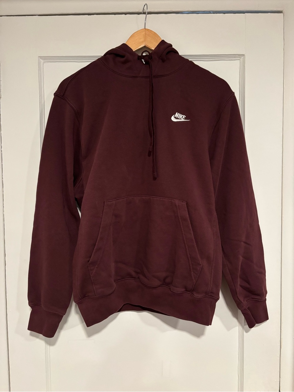 Nike Men's Burgundy Pullover Hoodie